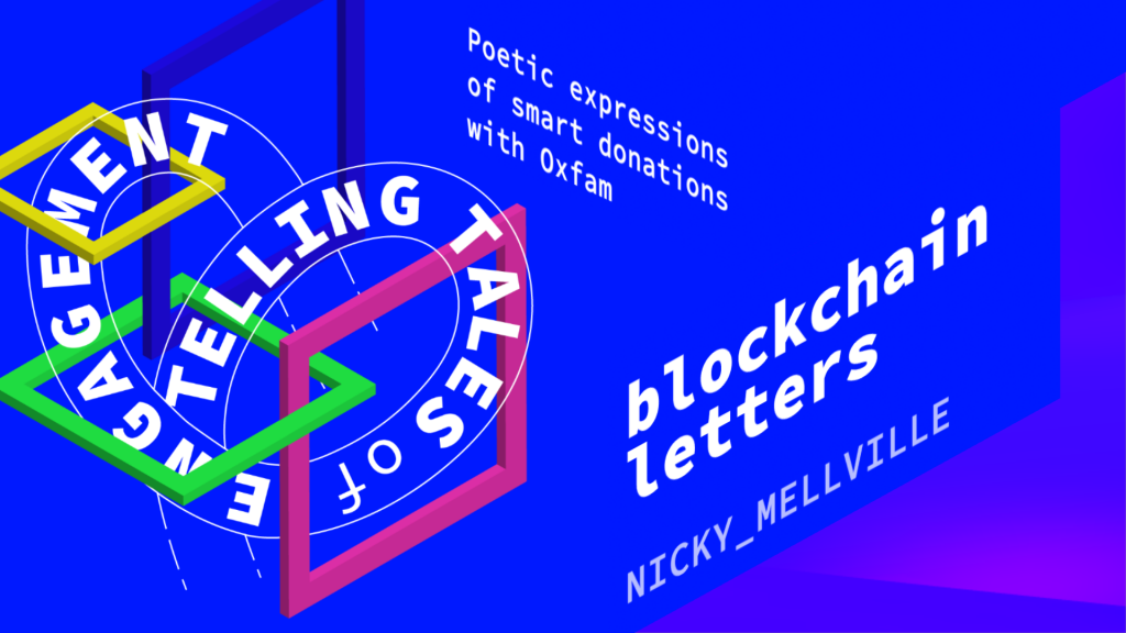 blockchain letters by nicky melville